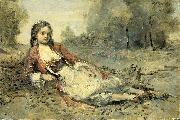 Jean-Baptiste Camille Corot Algerienne oil painting reproduction